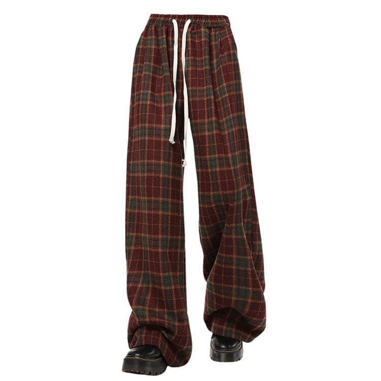 Casual Plaid Pants - S / Multi - Pants