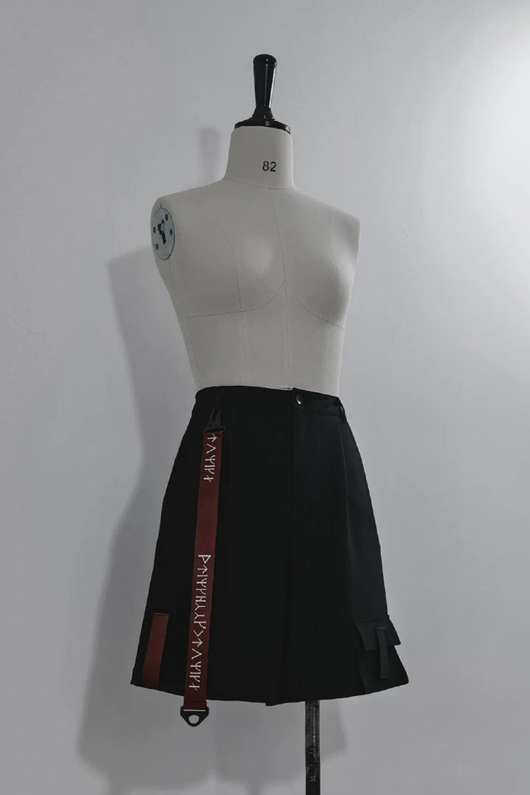 Stand Collar Long-Sleeve Gothic Prince Ouji Shorts Set