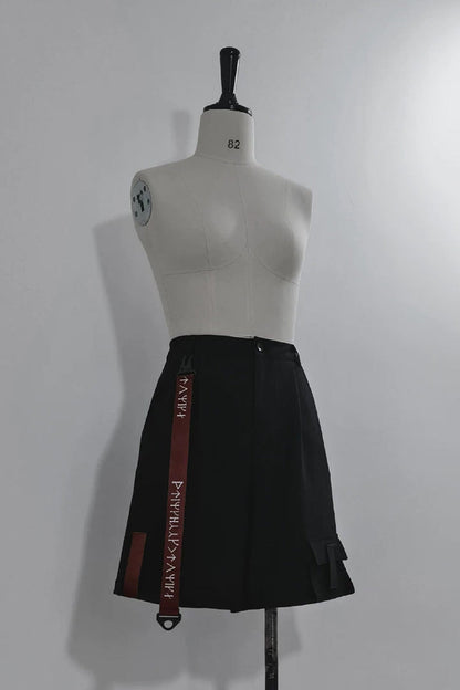Stand Collar Long-Sleeve Gothic Prince Ouji Shorts Set