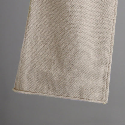 Wide Sweater Set Knit Leg Pants Pure Color