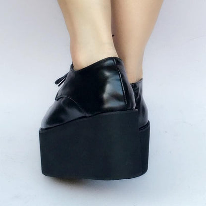 Platform Shoes SP168274 Red/Black Cool Custom PU Made