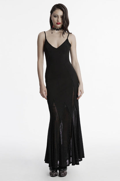 Spider Web Mesh Gothic Party Dress