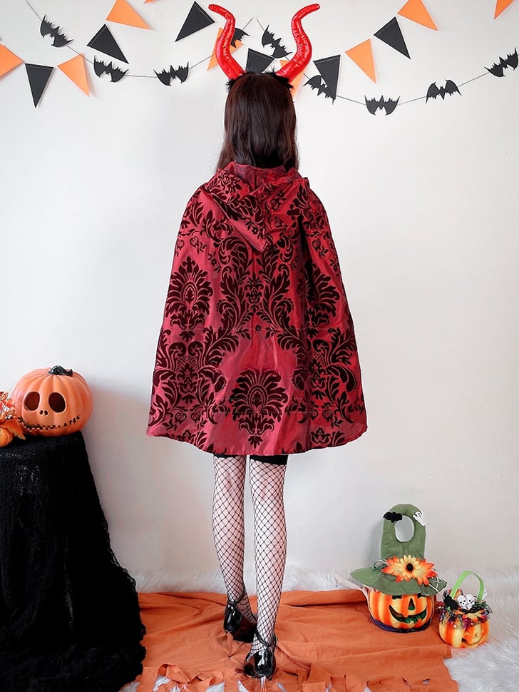 Halloween Vampire Red Costume Top and Skirt Set