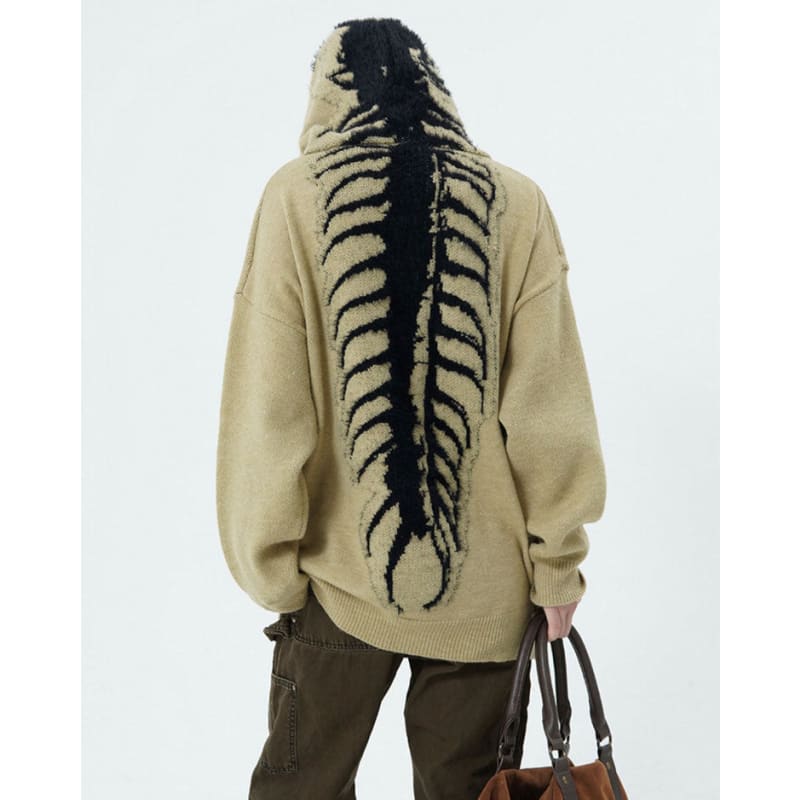 Centipede Knit Hoodie - Hoodie