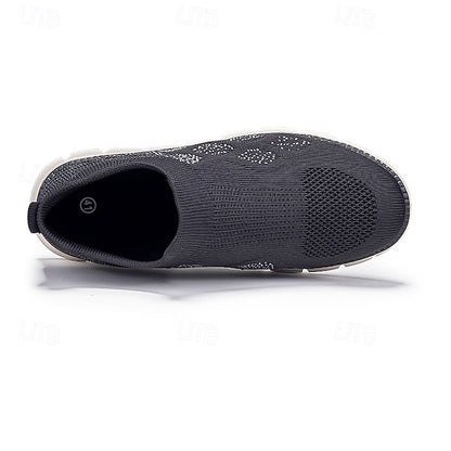 Men's Textured Knit Slip-On Sneakers, Comfort Fit with