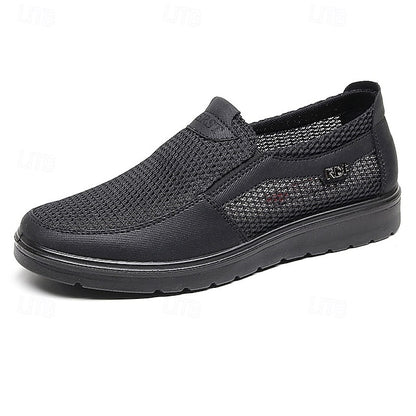 Men's Breathable Slip-On Mesh Sneakers - Lightweight and