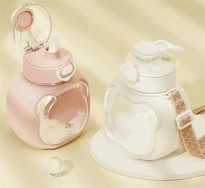 Cloud Bear Cute Plastic Water Bottle