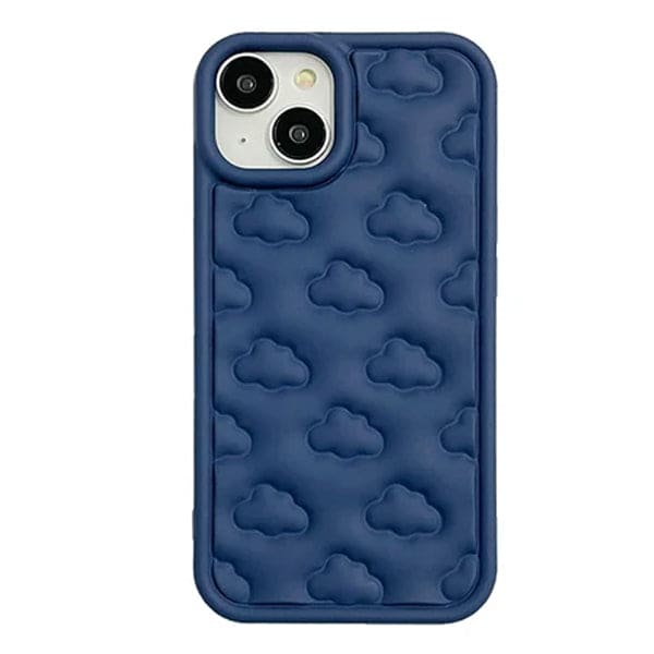 Clouds Puffer Phone Case - iPhone 11 / Navy Blue - IPhone