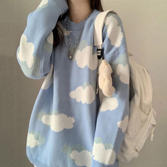 Cloudy Blue Skies Vest - Sweaters