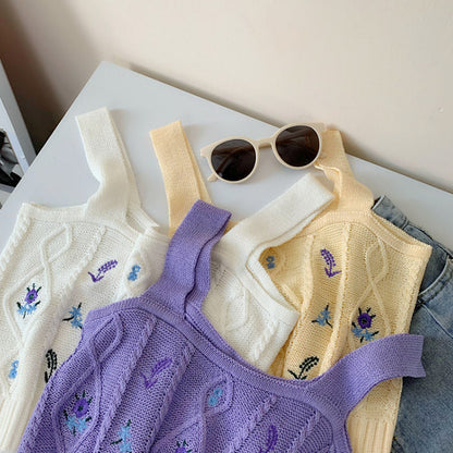 Floral Knit Tank Top