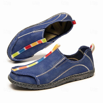 Men's Eco-Friendly Slip-On Canvas Shoes - Sustainable