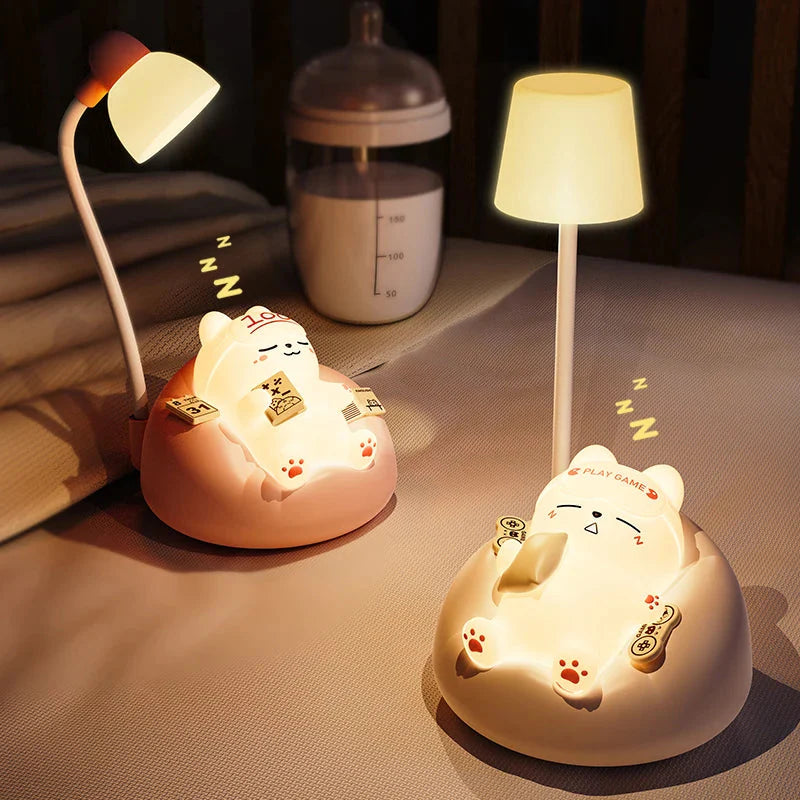 Cute Cat Bedside Night Light Light by The Kawaii Shoppu | The Kawaii Shoppu