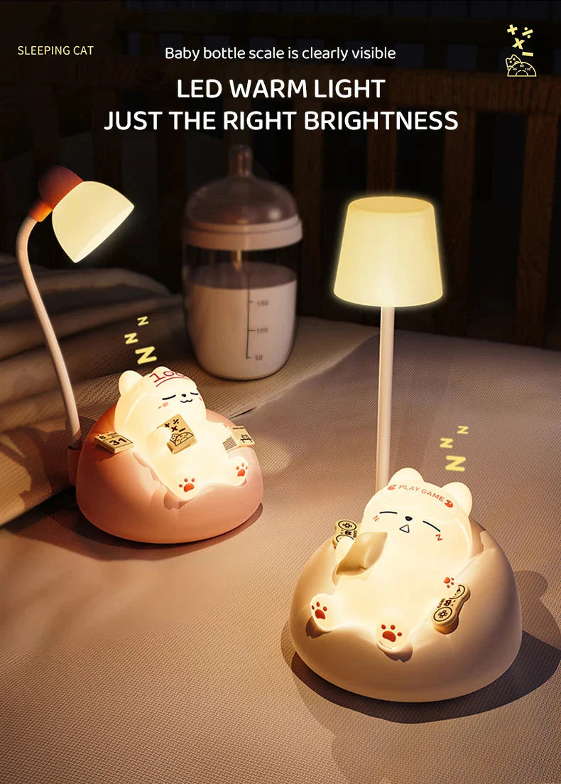 Cute Cat Bedside Night Light