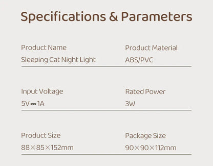 Cute Cat Bedside Night Light