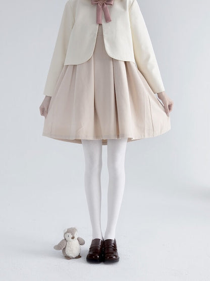 Collants blancs doux et doux Lolita