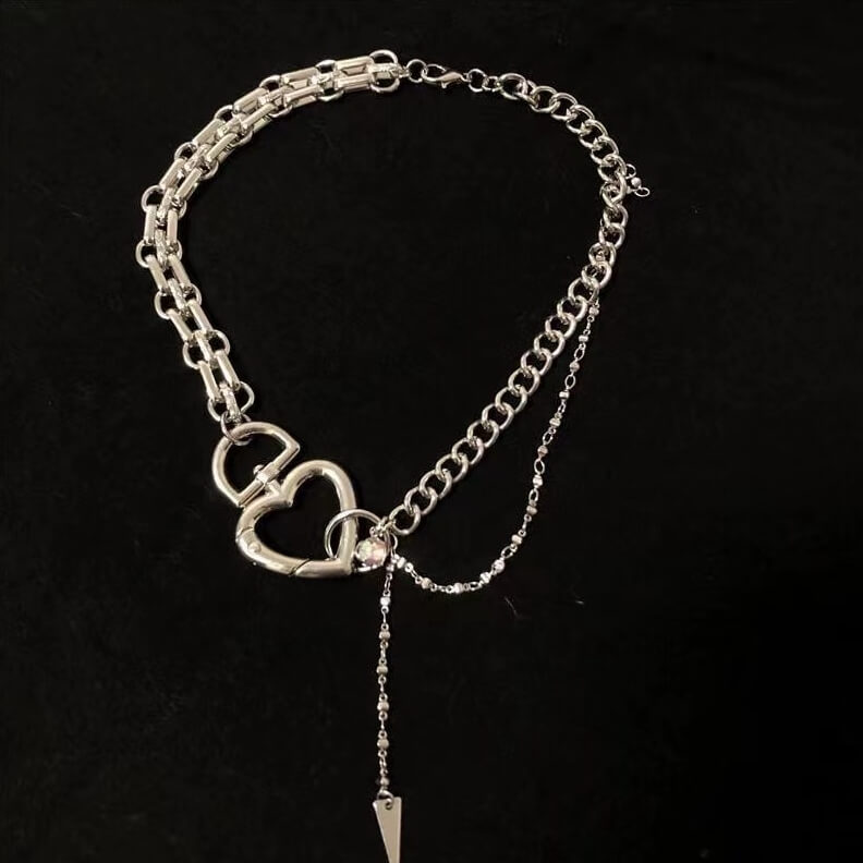 Y2K Heart Chain Necklace SP19537