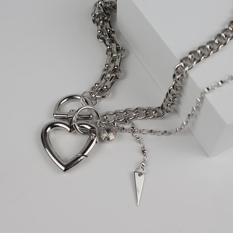 Y2K Heart Chain Necklace SP19537