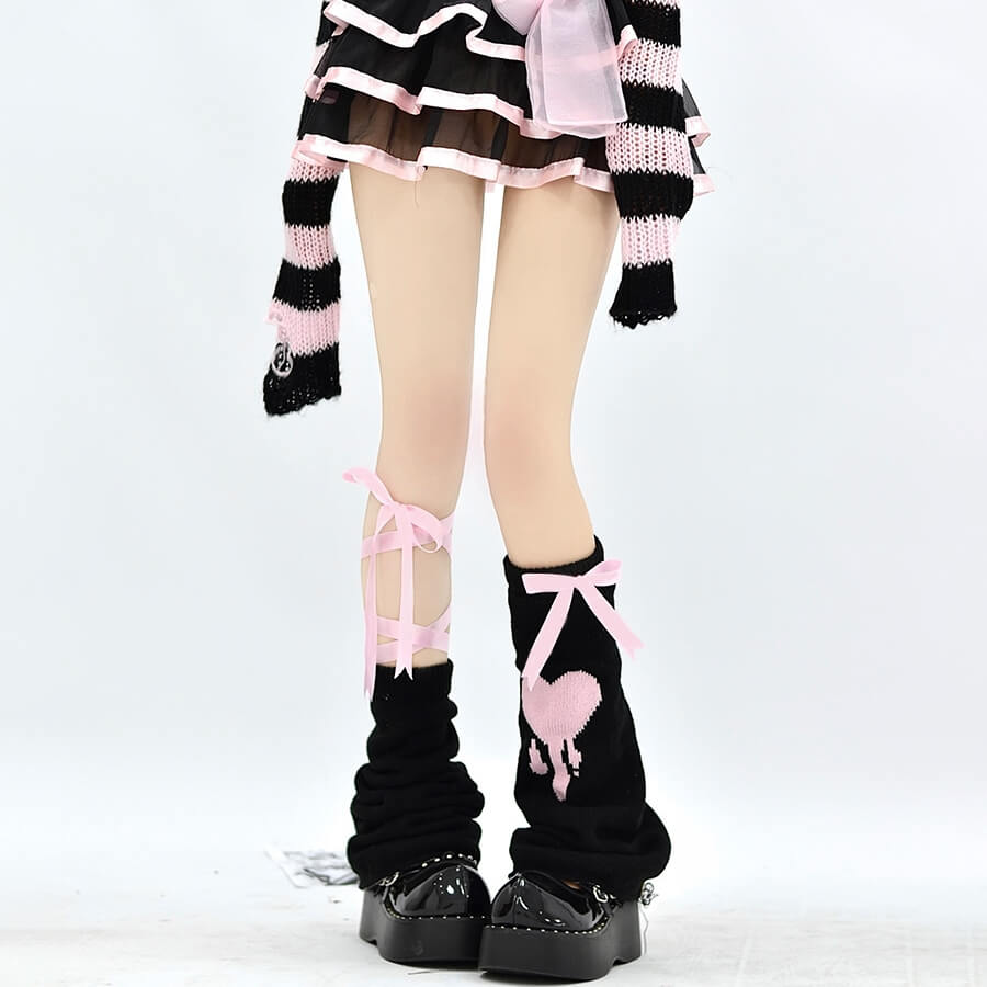 Pink Straps Leg Warmer