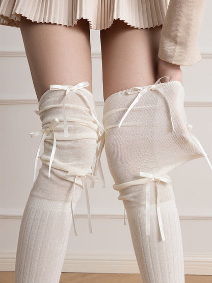 cutiekill-ballet-core-bow-patchwork-stockings