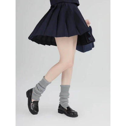 Jambières longues en tricot doux