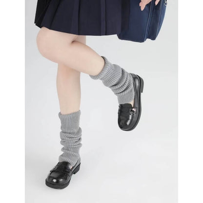 Jambières longues en tricot doux