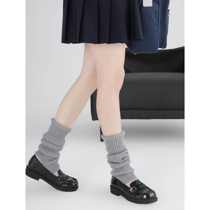 Jambières longues en tricot doux