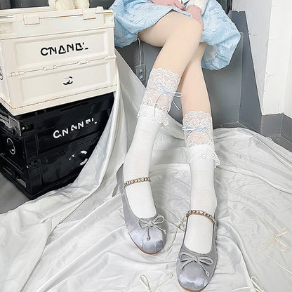 Bas en dentelle florale Lolita