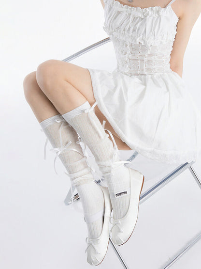 Ballet Girly Bow Stockings