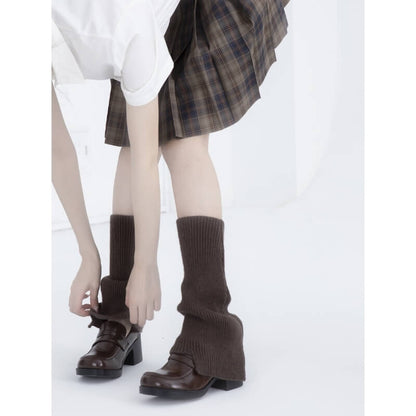 Jambières d'hiver douces en tricot