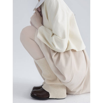 Jambières d'hiver douces en tricot