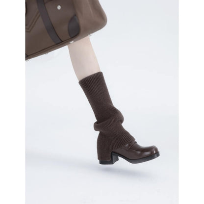 Jambières d'hiver douces en tricot