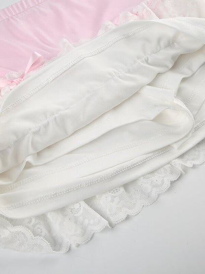 Ballettrock aus Spitze mit Herzausschnitt