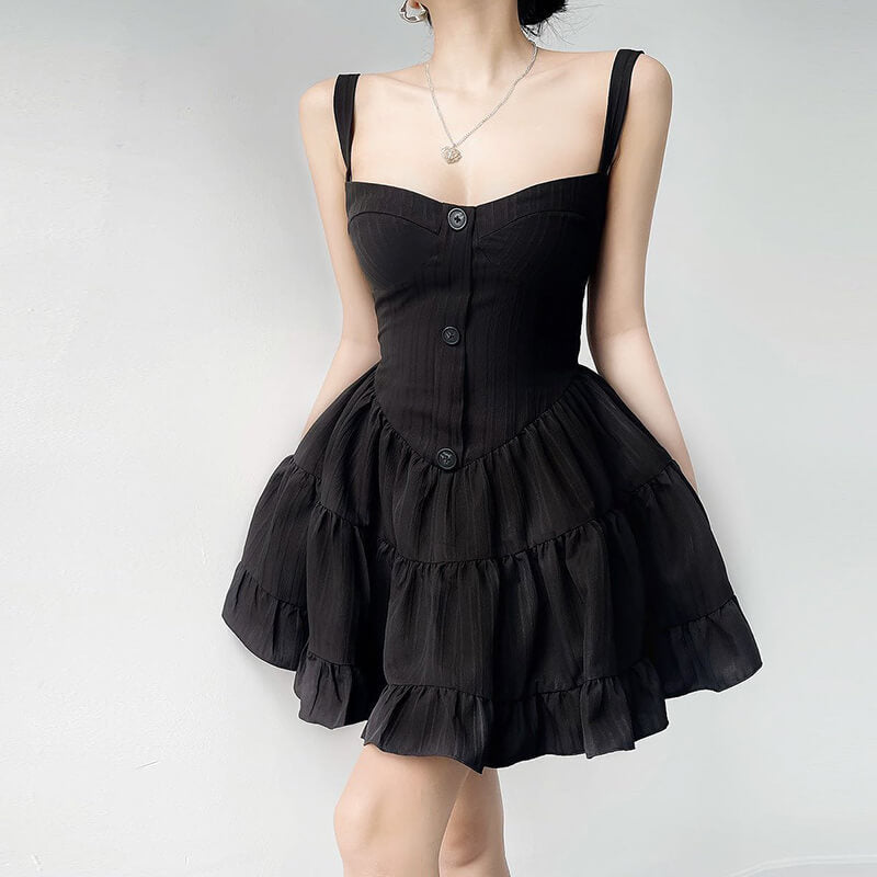 Elegant Princess Suspender Dress