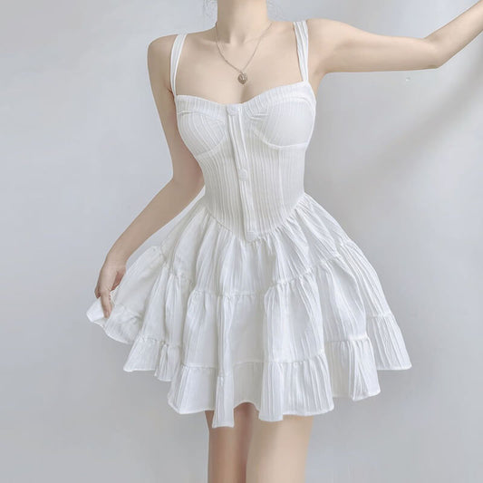 Elegant Princess Suspender Dress