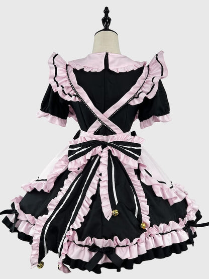 cutiekill-black-pink-neko-maid-dress-ah0699