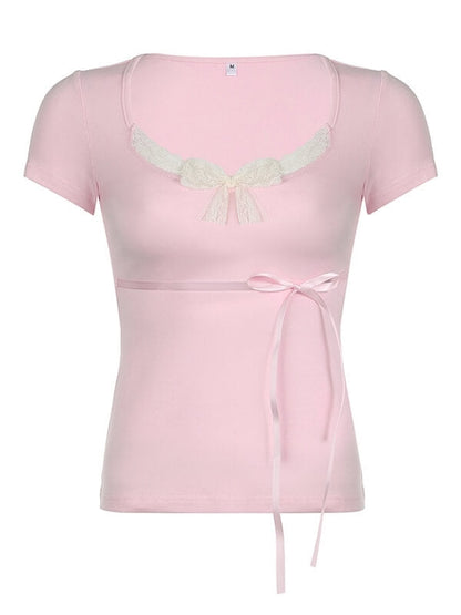 Kawaii Ribbon Bow Top