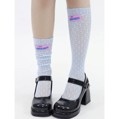 Bas creux en dentelle