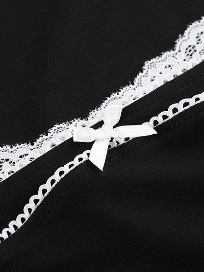 Haut court noir classique