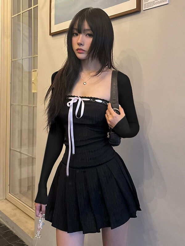 Robe noire classique élégante