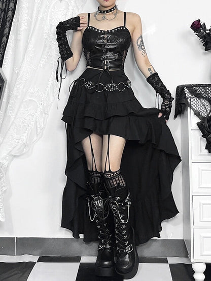 cutiekill-darkness-alt-irregular-skirt-ah0614