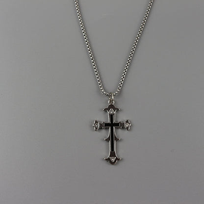 Double Cross Necklace