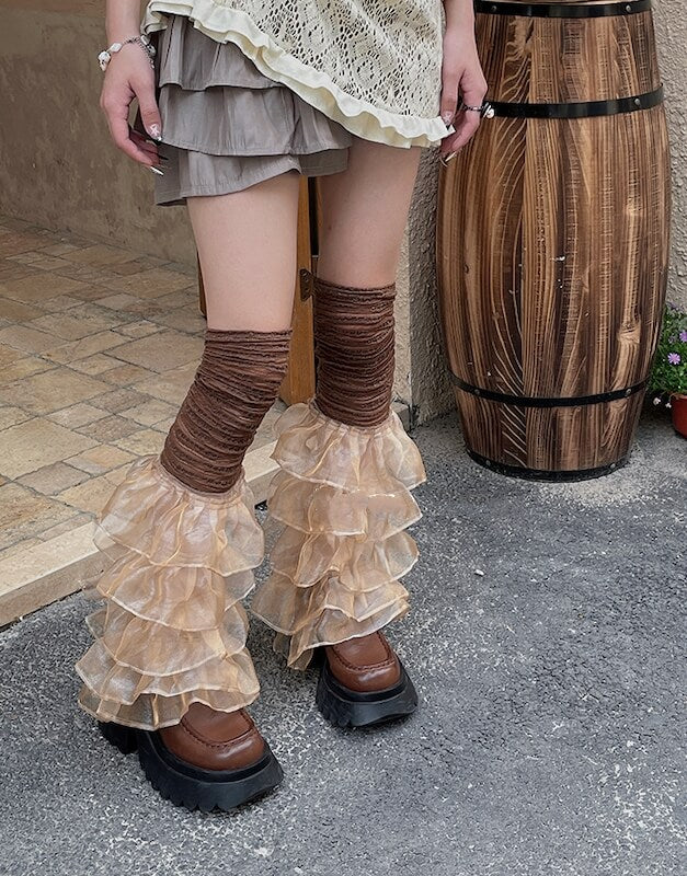 Sweet Layered Leg Warmers