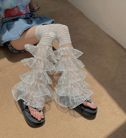 Süße mehrlagige Beinwärmer