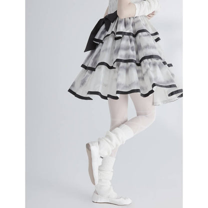 Süße Strumpfhose mit Schleife