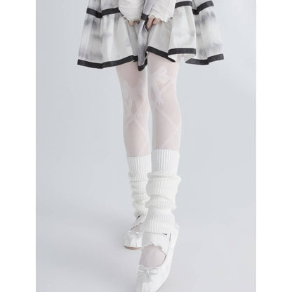 Süße Strumpfhose mit Schleife