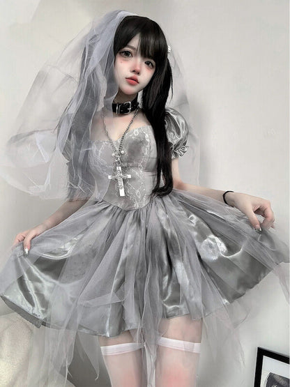 Ghostly Bride Gothic Lolita Cosplay Dress