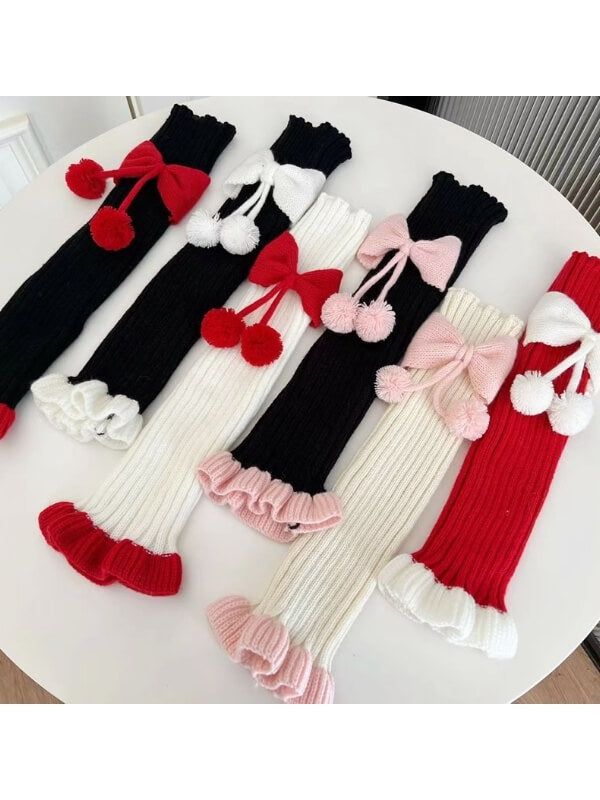 Lolita Bow Leg Warmers