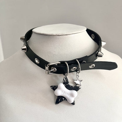 cutiekill-gothic-star-dog-bone-choker-ah0650
