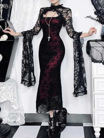 cutiekill-gothic-vintage-fishtail-cami-dress-ah0627