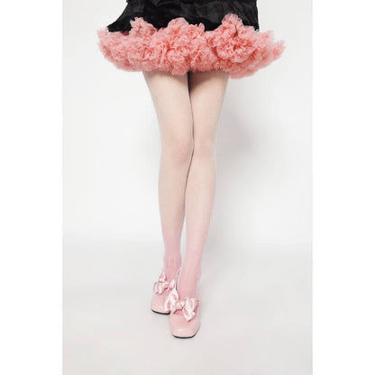 Süße Netzstrumpfhose mit Farbverlauf